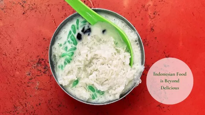 es cendol, a sweet and creamy coconut drink