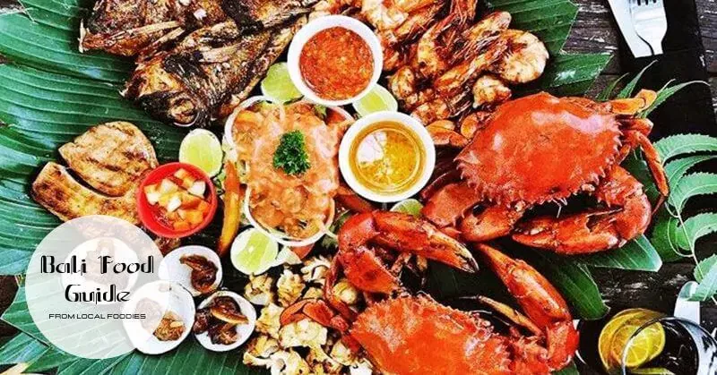 Jimbaran-style seafood in Bali