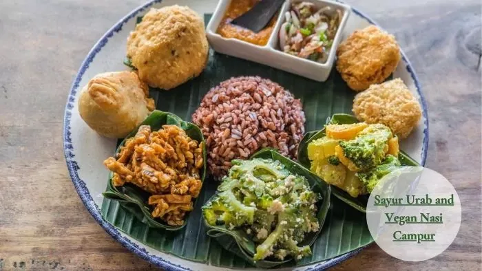 Sayur Urab and Vegan Nasi Campur