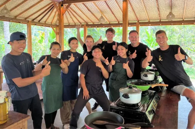team of young chef at Taman Dukuh Farm Cooking