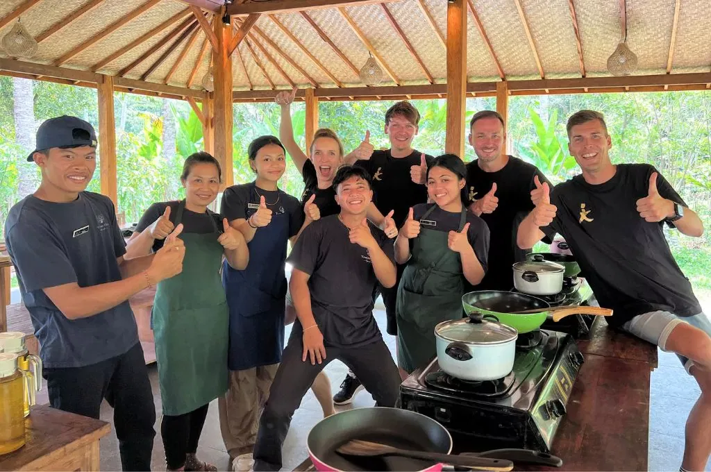 team of young chef at Taman Dukuh Farm Cooking
