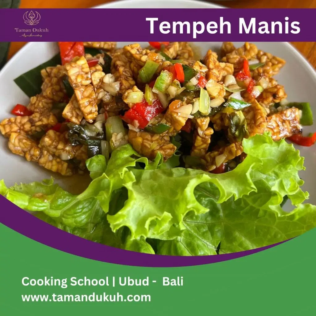 tempeh manis dish