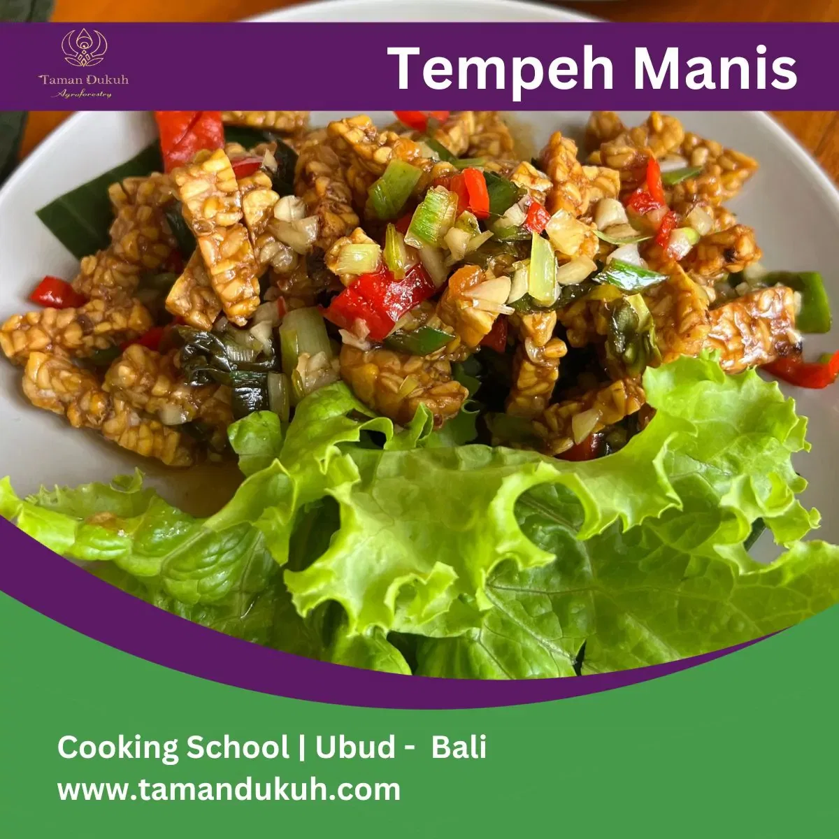 tempeh manis dish