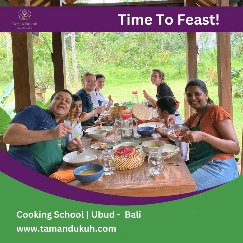 Taman Dukuh Advanced Class Enjoying the feast