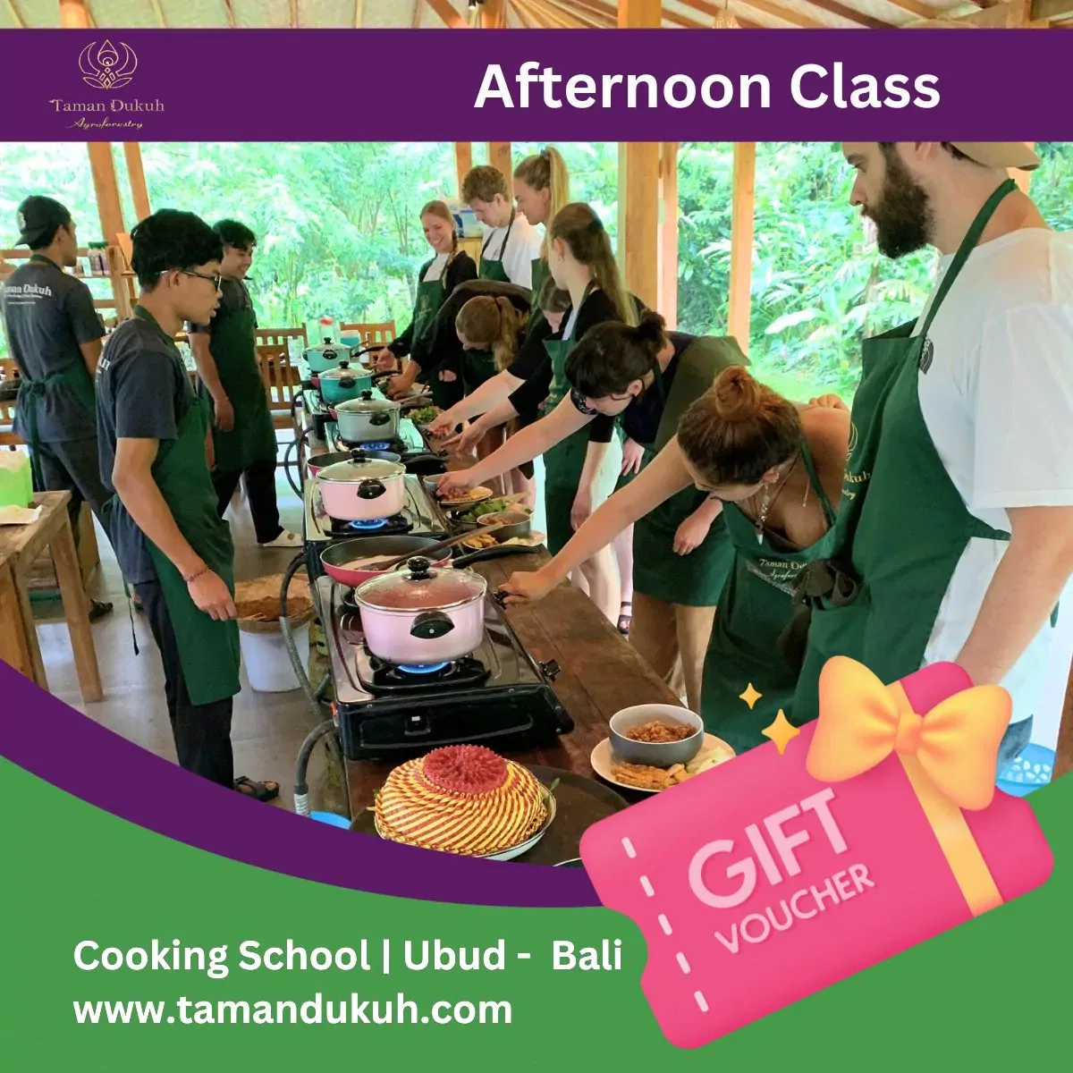 taman dukuh afternoon cooking class gift voucher