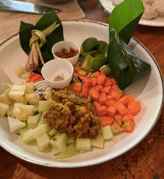 dish made in bali cooking class