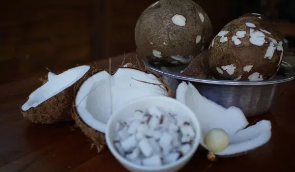 Coconut Oil Making 5 mature coconut to make coconut oil