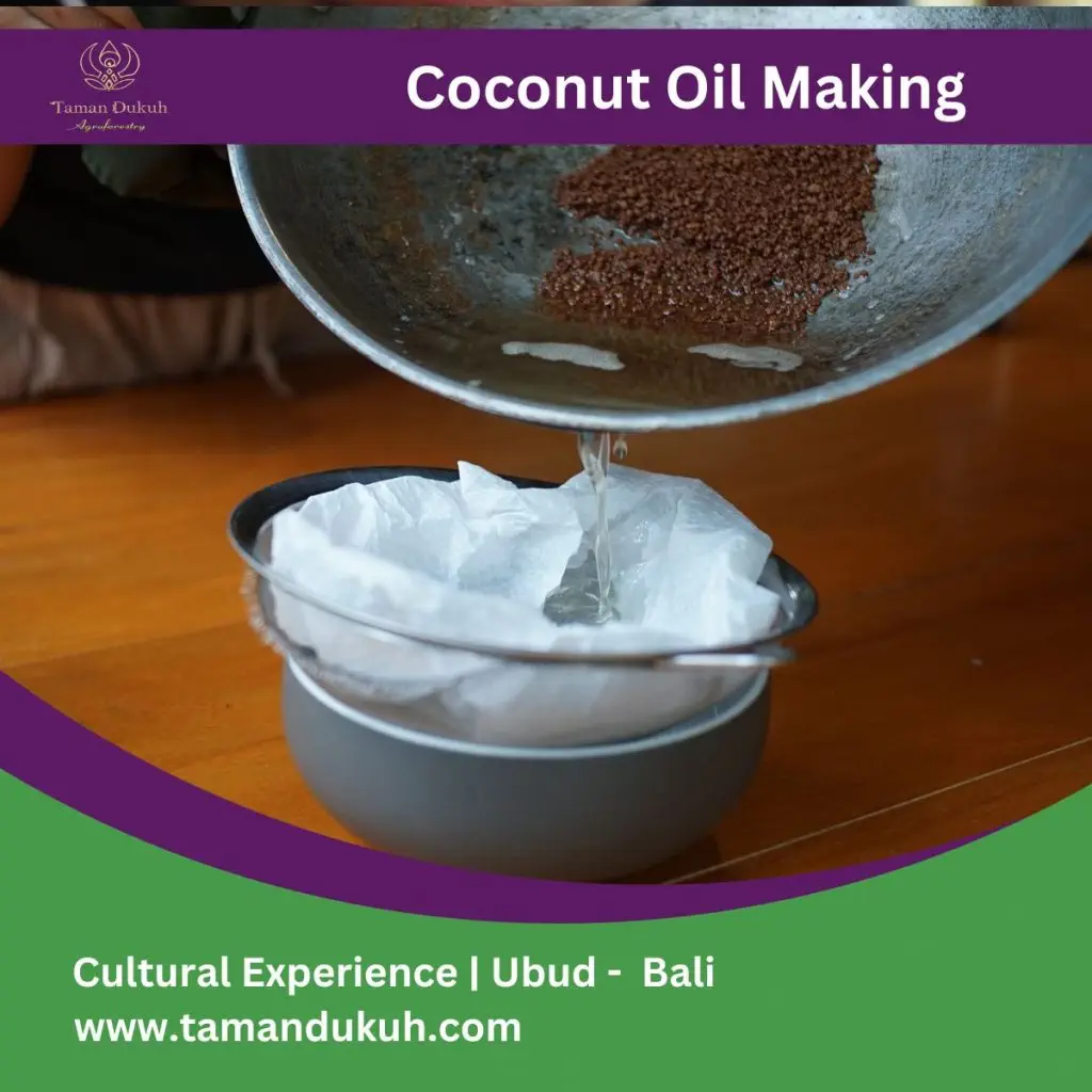 Traditional Balinese Virgin Coconut Oil Making Class in Ubud 6 Taman Dukuh Cultural Experience Coconut Oil Making
