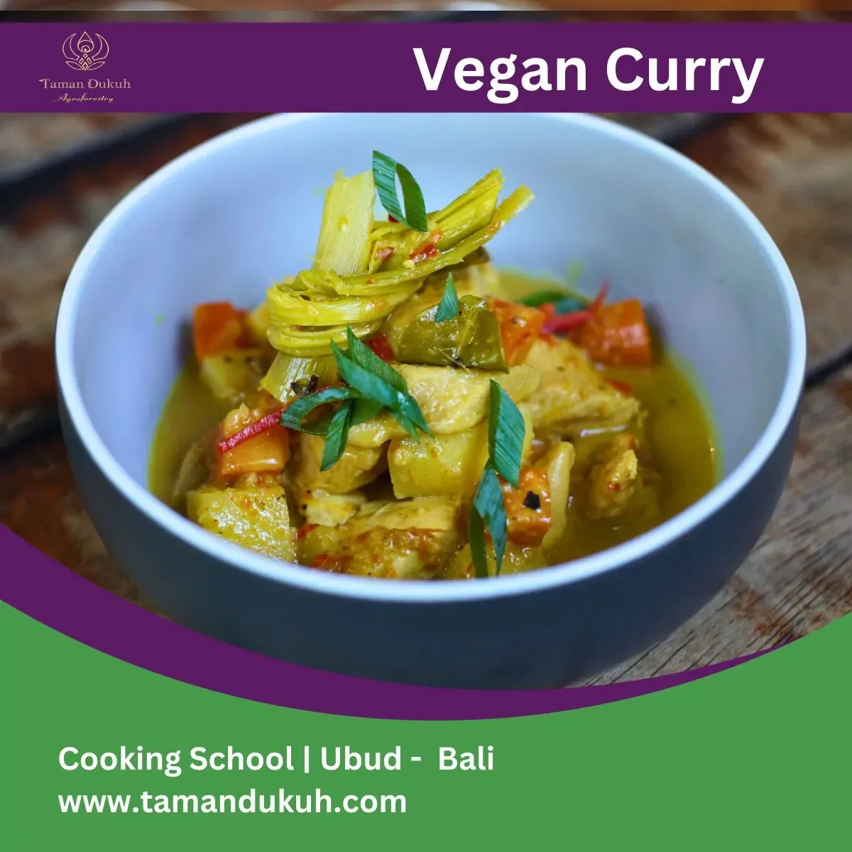 Vegan Cooking Class in Ubud 14 taman dukuh balinese vegan curry