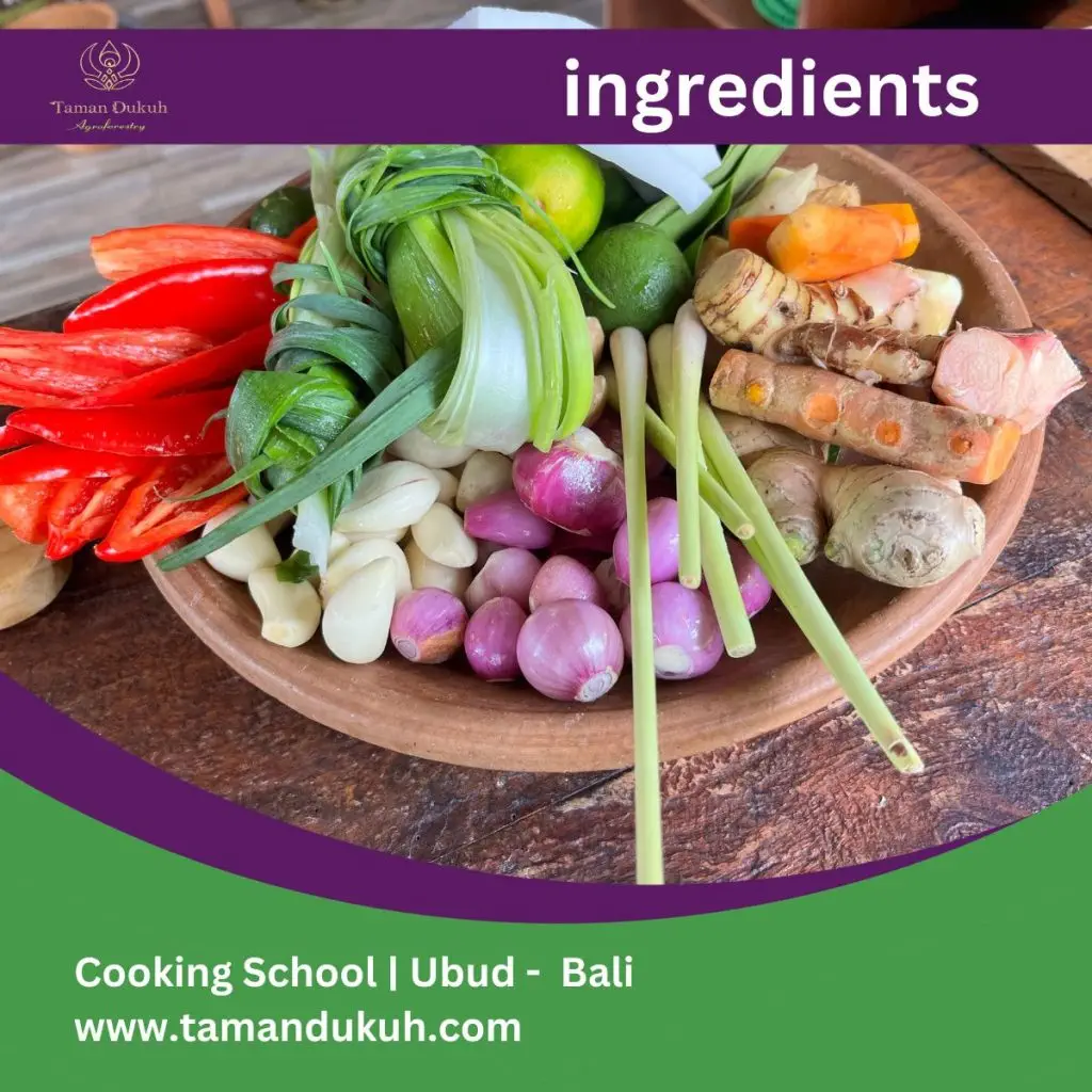 Couples Cooking Classes And Romantic Dinner in Ubud-Bali 22 taman dukuh bumbu bali ingredients