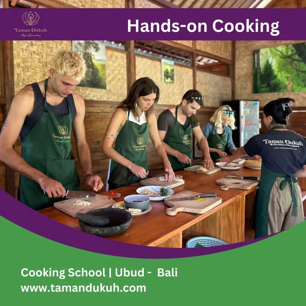 Couples Cooking Classes And Romantic Dinner in Ubud-Bali 7 taman dukuh hands-on cooking couples