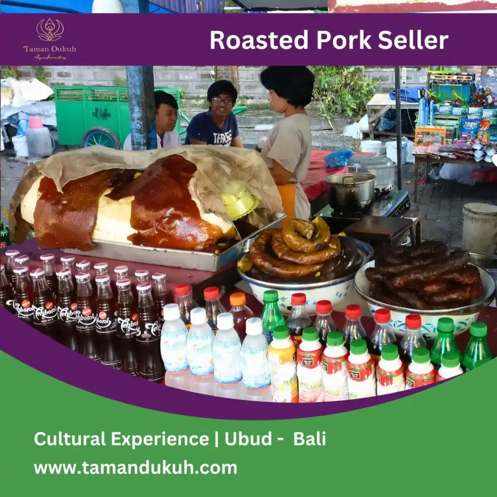 Taman Dukuh Food Tours - Roasted Pork seller