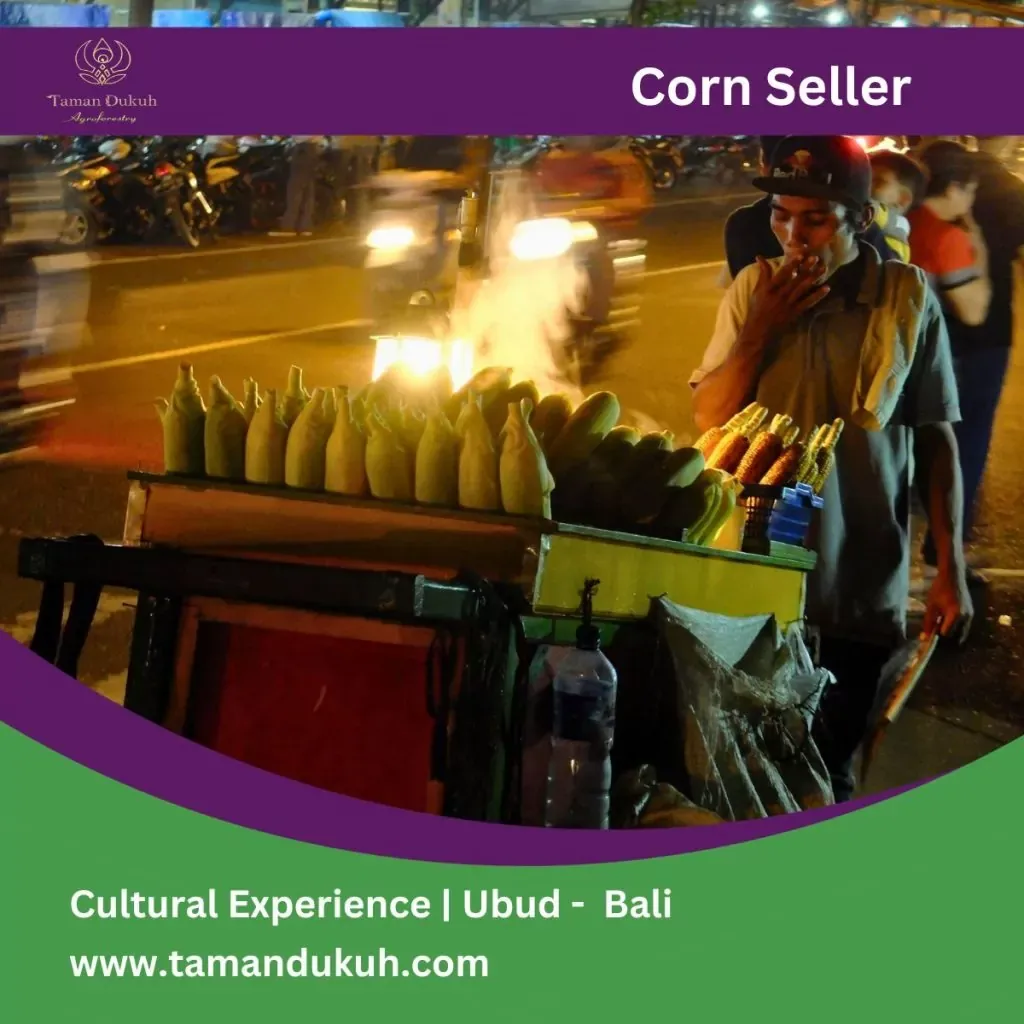 Taman Dukuh Food Tours - corn seller