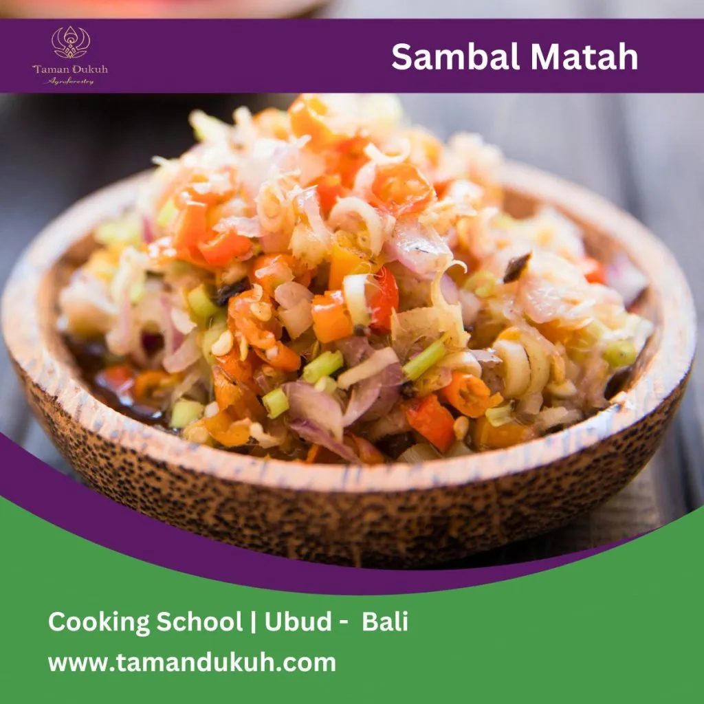 Advanced Balinese Cooking Class Ubud 53 Taman Dukuh Sambal matah
