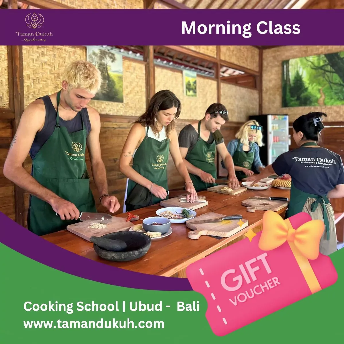 taman dukuh morning cooking class gift voucher