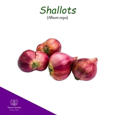 Spices & Ingredients 12 Fresh Balinese shallots (bawang merah), a fundamental aromatic.