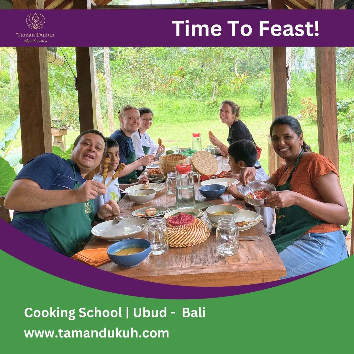 Taman Dukuh Advanced Class Enjoying the feast